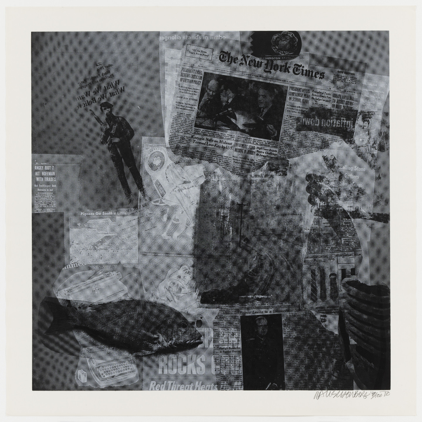 Robert Rauschenberg. Surface Series from Currents. 1970