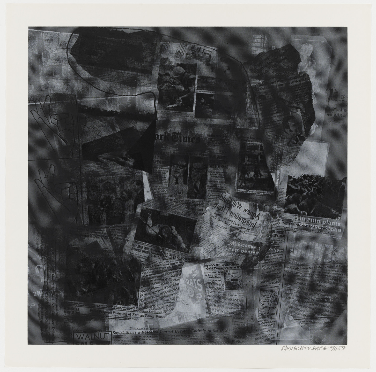 Robert Rauschenberg. Surface Series from Currents. 1970
