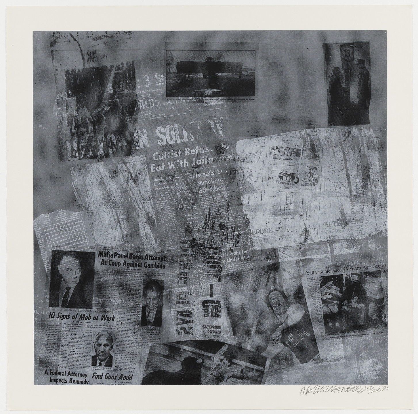 Robert Rauschenberg. Surface Series from Currents. 1970