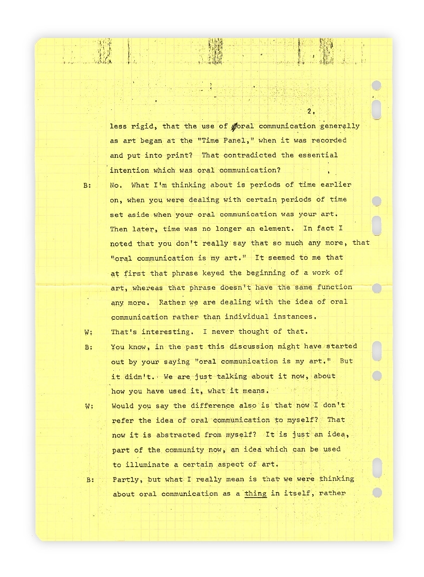 Ian Wilson. Discussion, 10th of July 1970. 1970