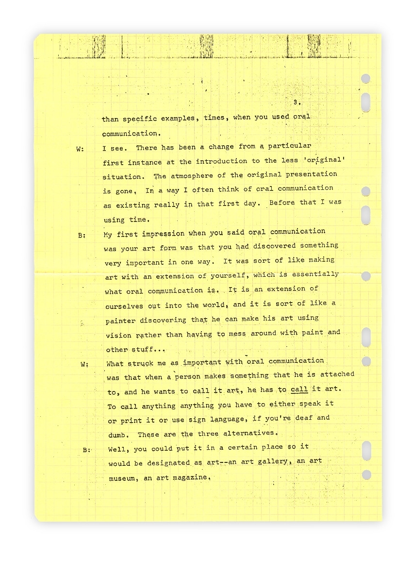 Ian Wilson. Discussion, 10th of July 1970. 1970