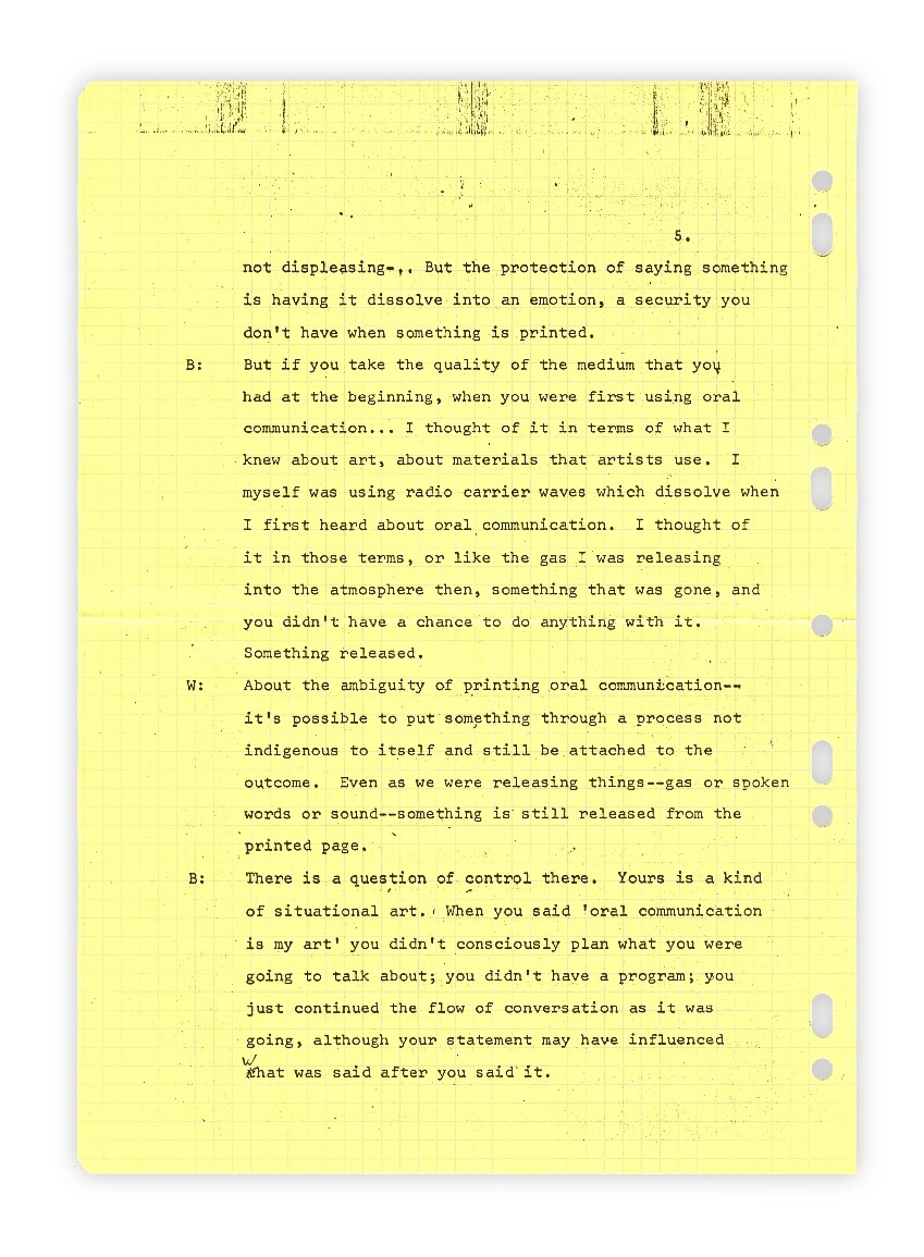 Ian Wilson. Discussion, 10th of July 1970. 1970