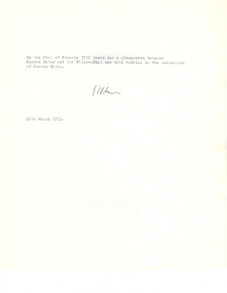 Discussion, 23rd of January 1972