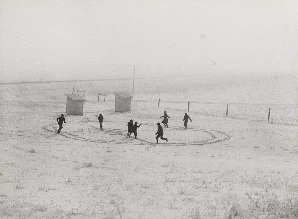 Children Playing in Snow, John Vachon, 1940