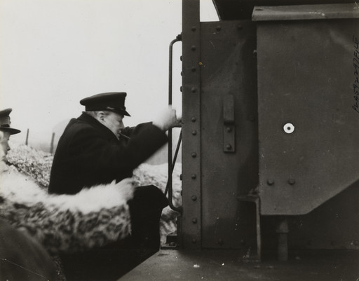 Winston Churchill Boarding the Train