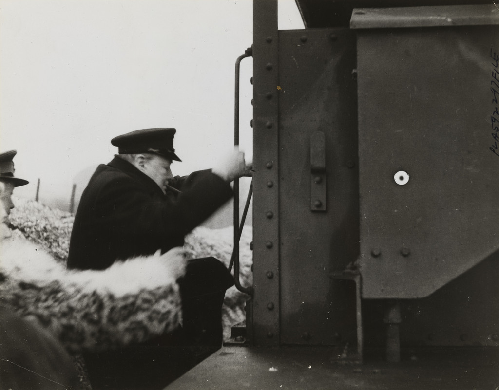 Winston Churchill Boarding the Train