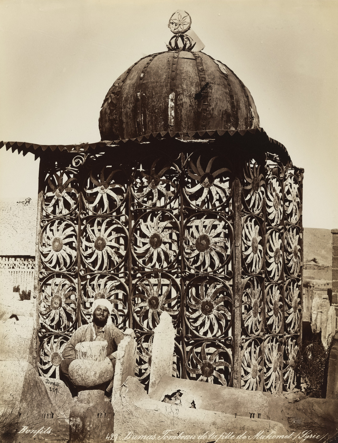 Felix Bonfils. Damascus, Syria, Tomb of Muhammad's Daughter. c.1870-80s