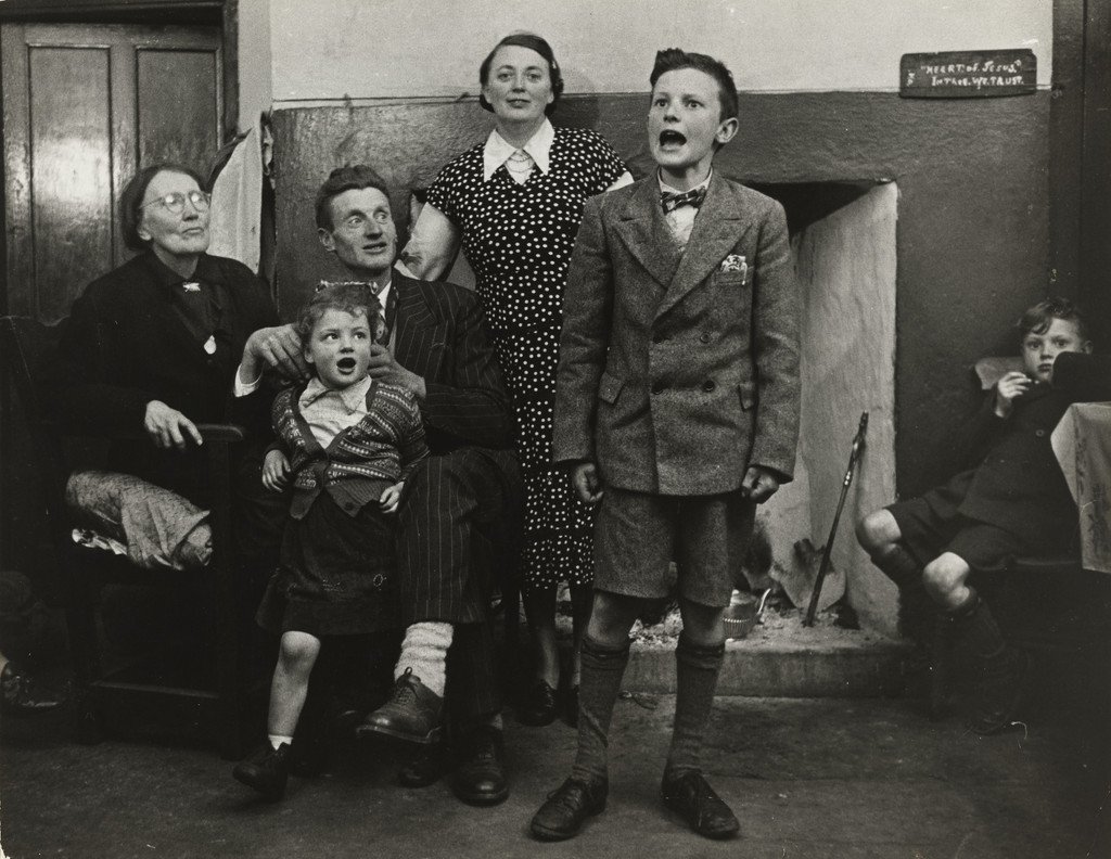 Irish Boy Reciting Saint Patrick's Day Poetry, John Vachon, 1954