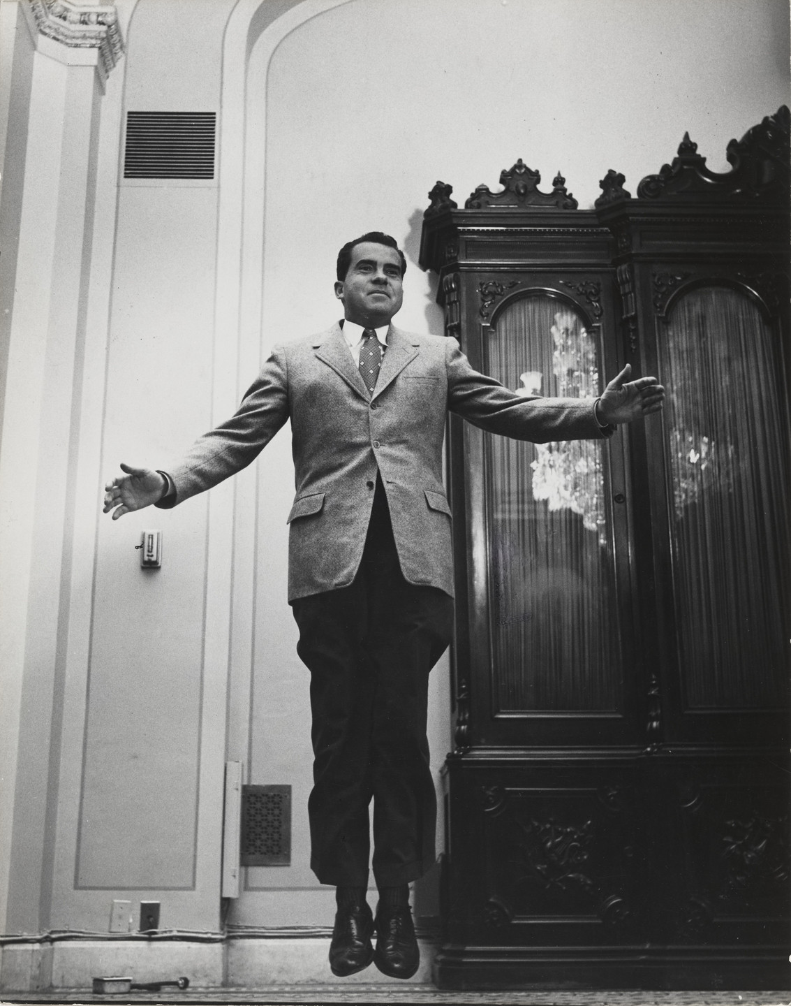 Philippe Halsman. Vice President Richard Nixon, White House. 1955