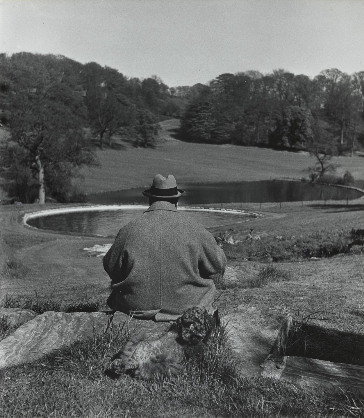 Philippe Halsman. Winston Churchill, Chartwell. 1951