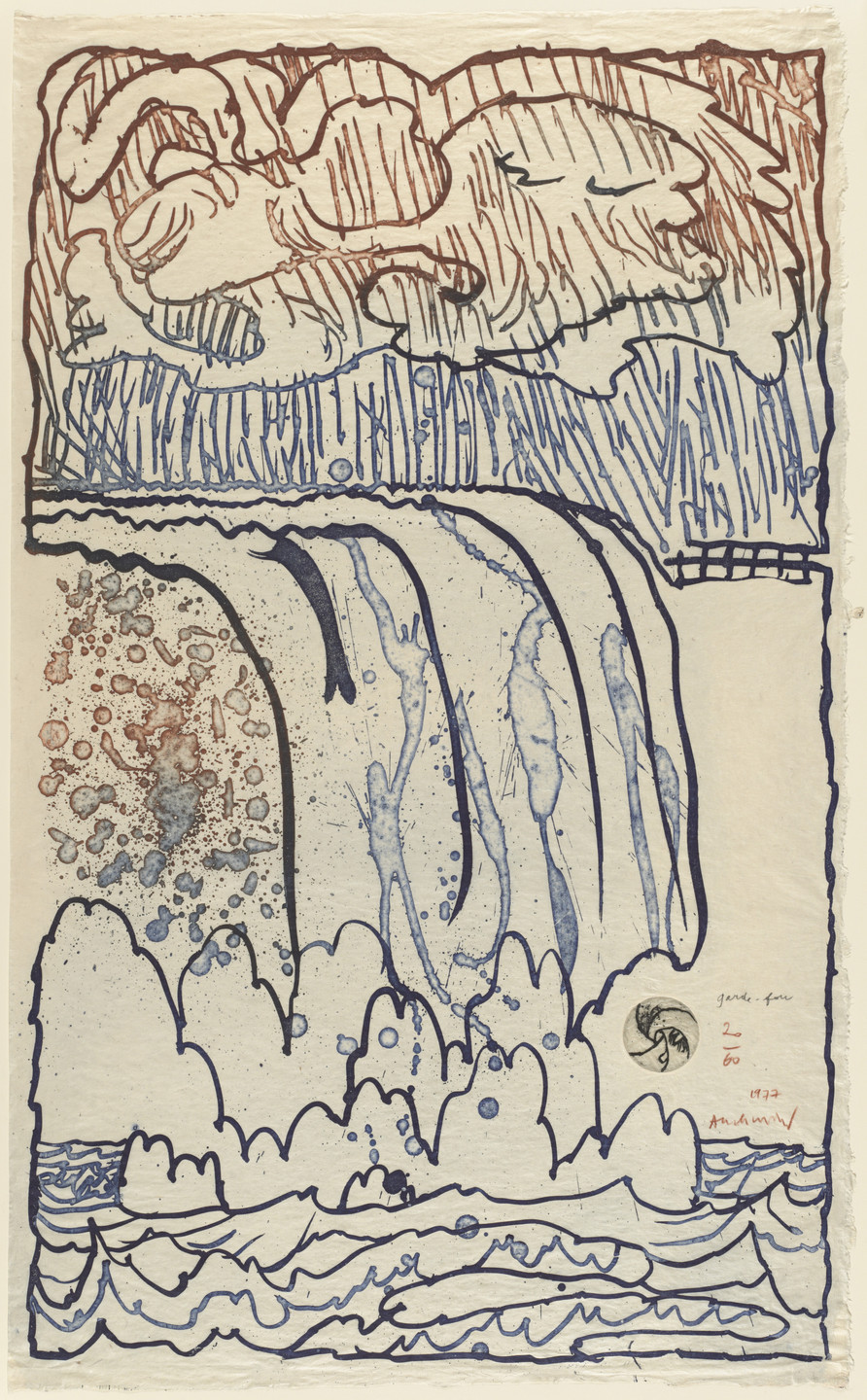 Pierre Alechinsky. Parapet (Garde-fou). 1977