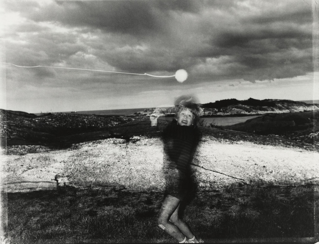 Untitled (My Son Marius Hitting a Tennis Ball on a Tether)