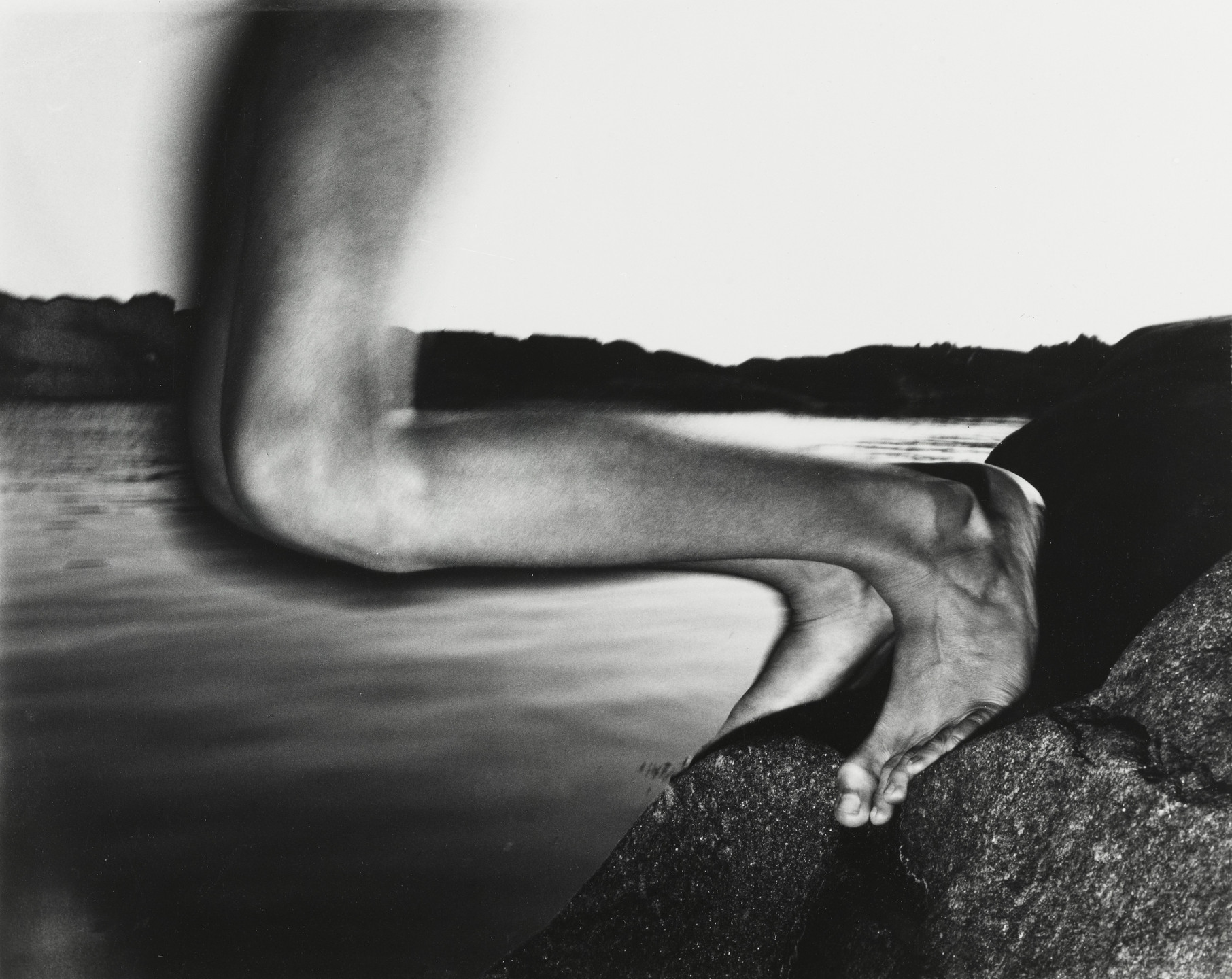 Jim Bengston. Untitled (My Nephew Robert Diving into the Oslo Fjord-Legs from Side, Toes Wrapped). August 1977