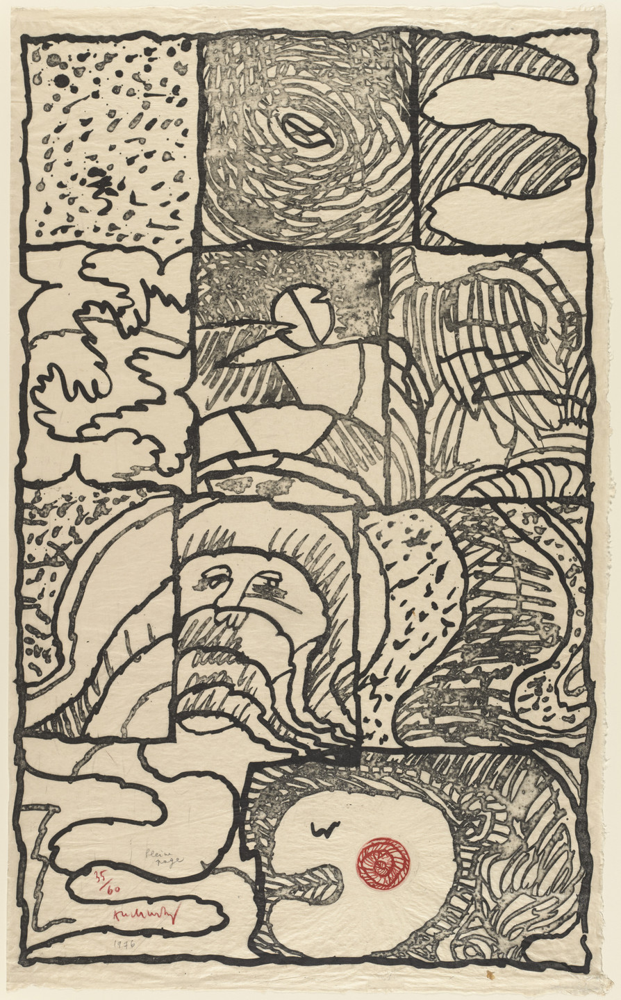 Pierre Alechinsky. Full Page (Pleine page). 1976
