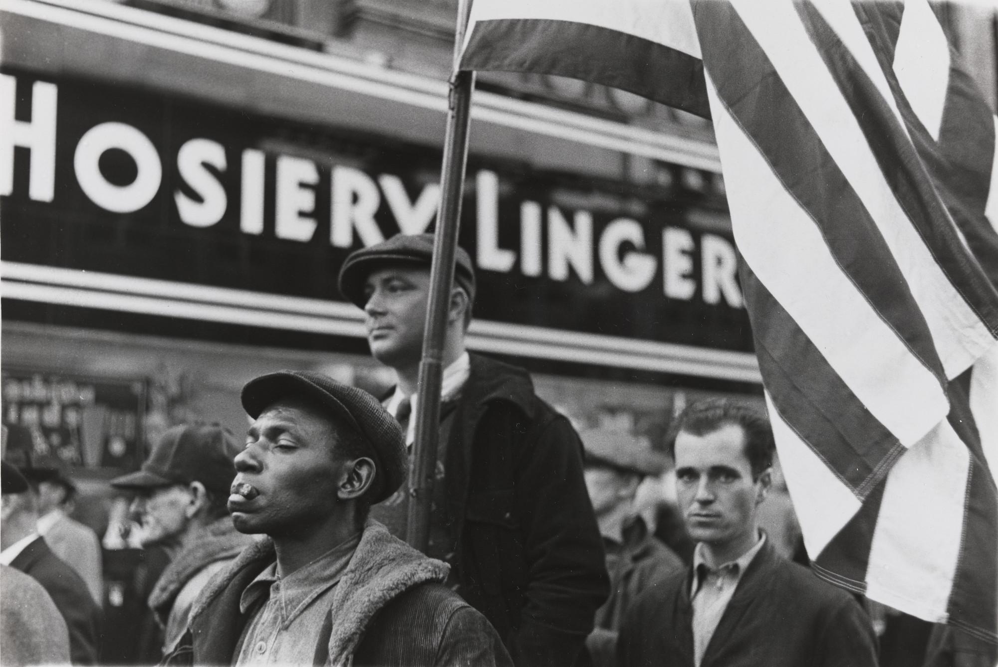 John Vachon. Watching Armistice Day parade, Omaha, Nebraska. November 1938