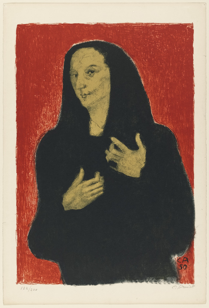 Portrait of Germaine Richier, Cuno Amiet, 1950