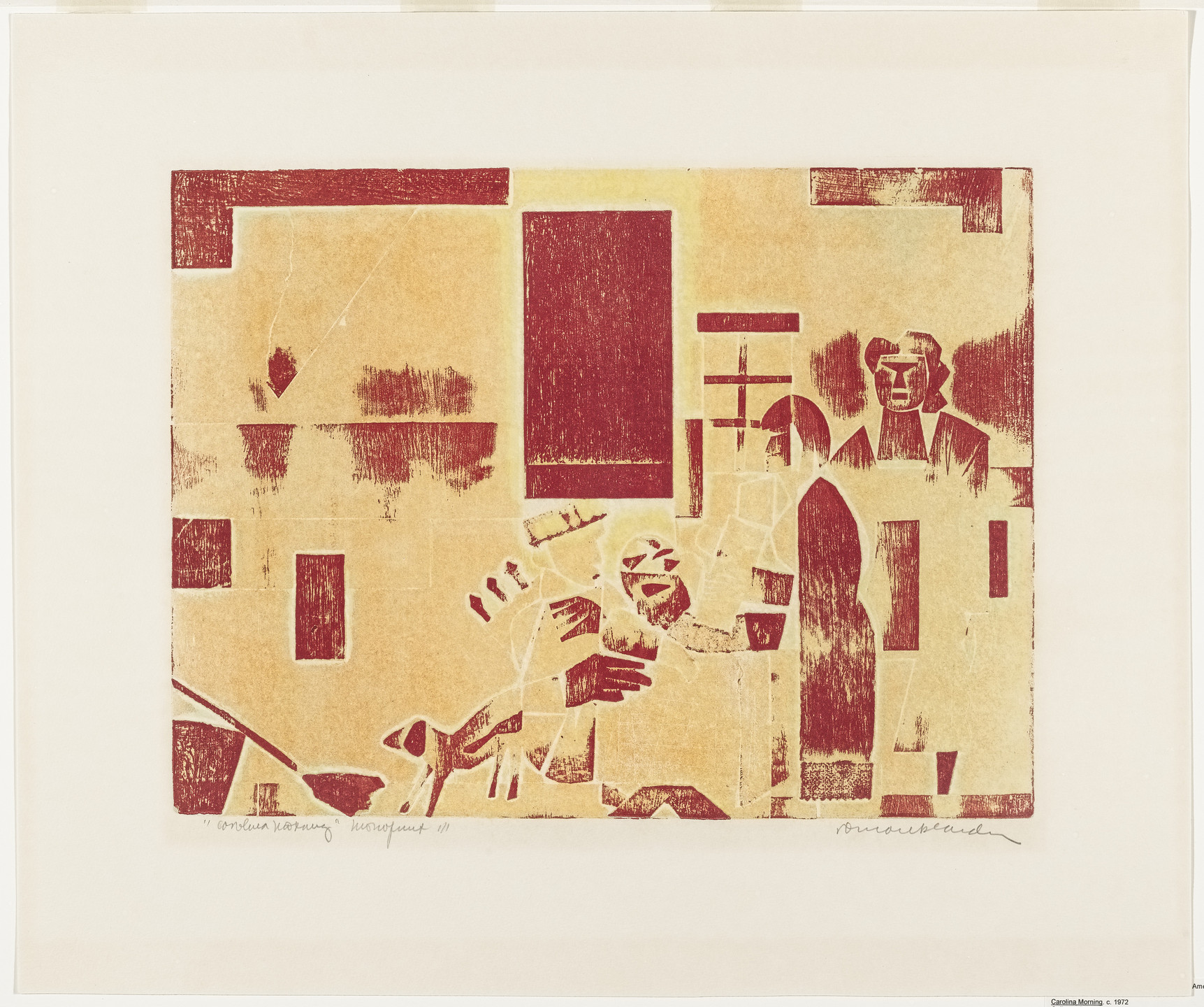 Romare Bearden. Carolina Morning. c. 1972