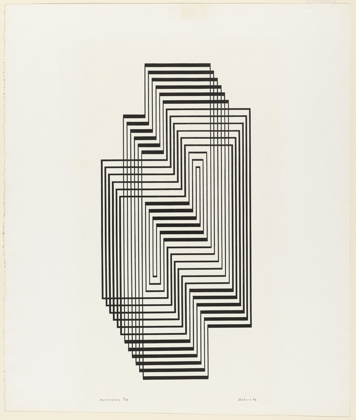 Josef Albers. Ascension from the series Graphic Tectonic. 1942