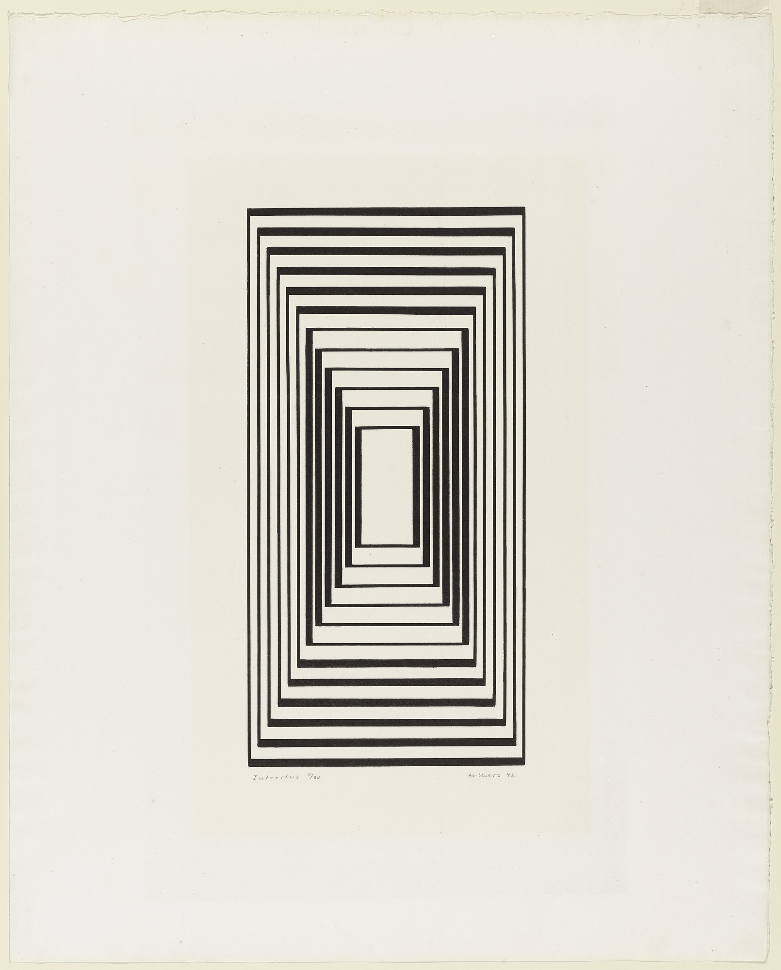 Josef Albers. Introitus (Dedication) from the series Graphic Tectonic