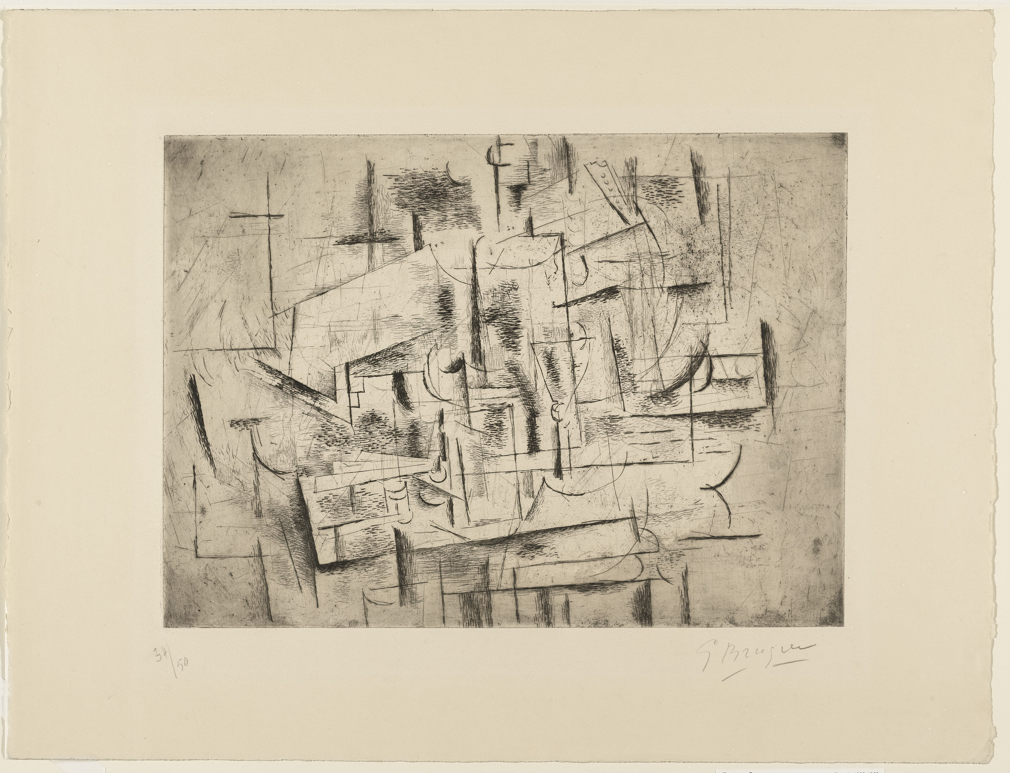 Georges Braque. Still Life II (Nature morte II). 1912, printed