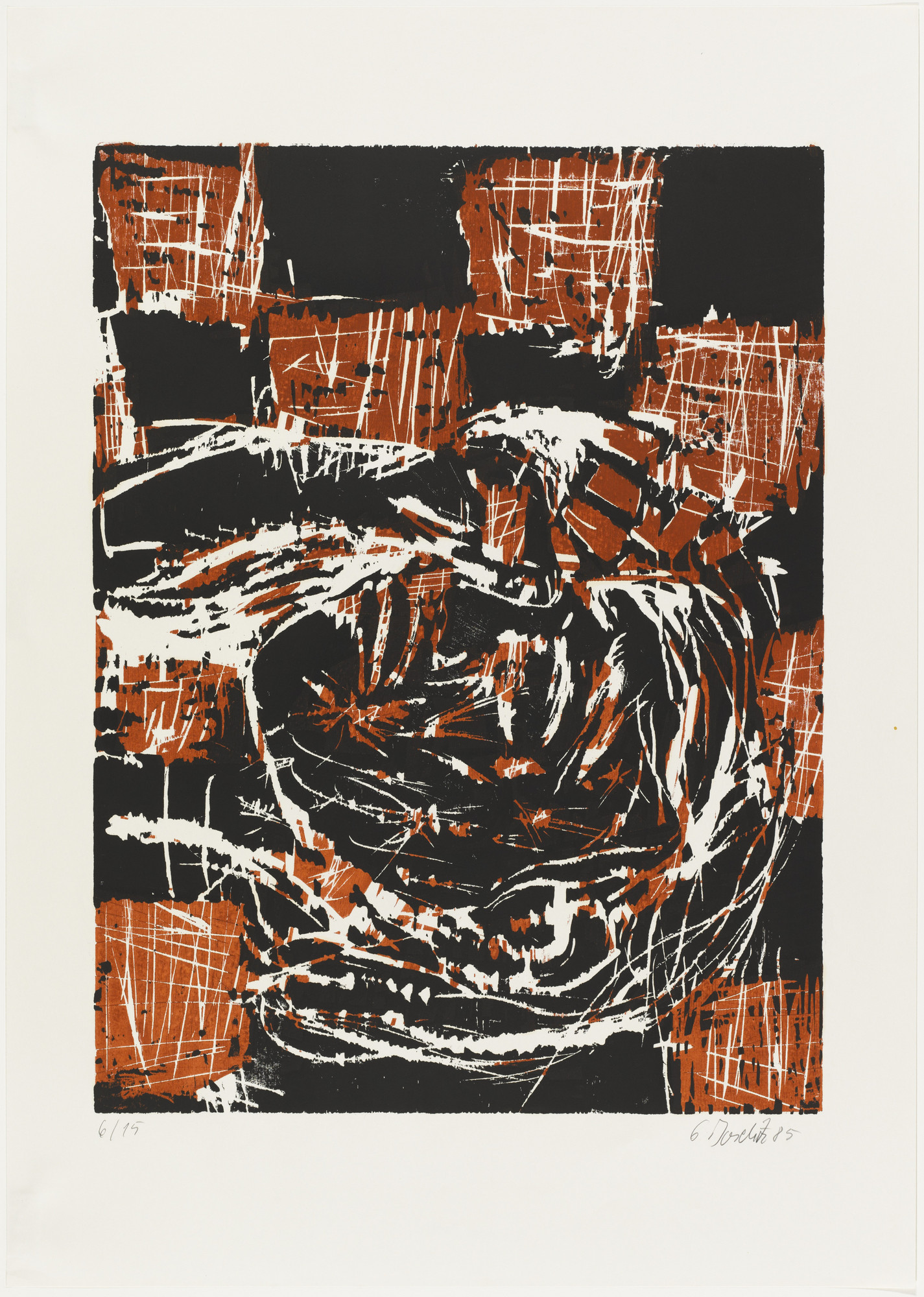 Georg Baselitz. Reclining Head ( Liegender Kopf )