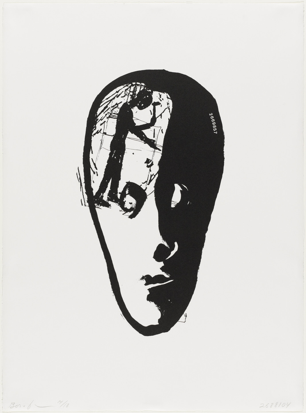 Jonathan Borofsky. Split Head with Hammering Man at 2688104. (1979-80)