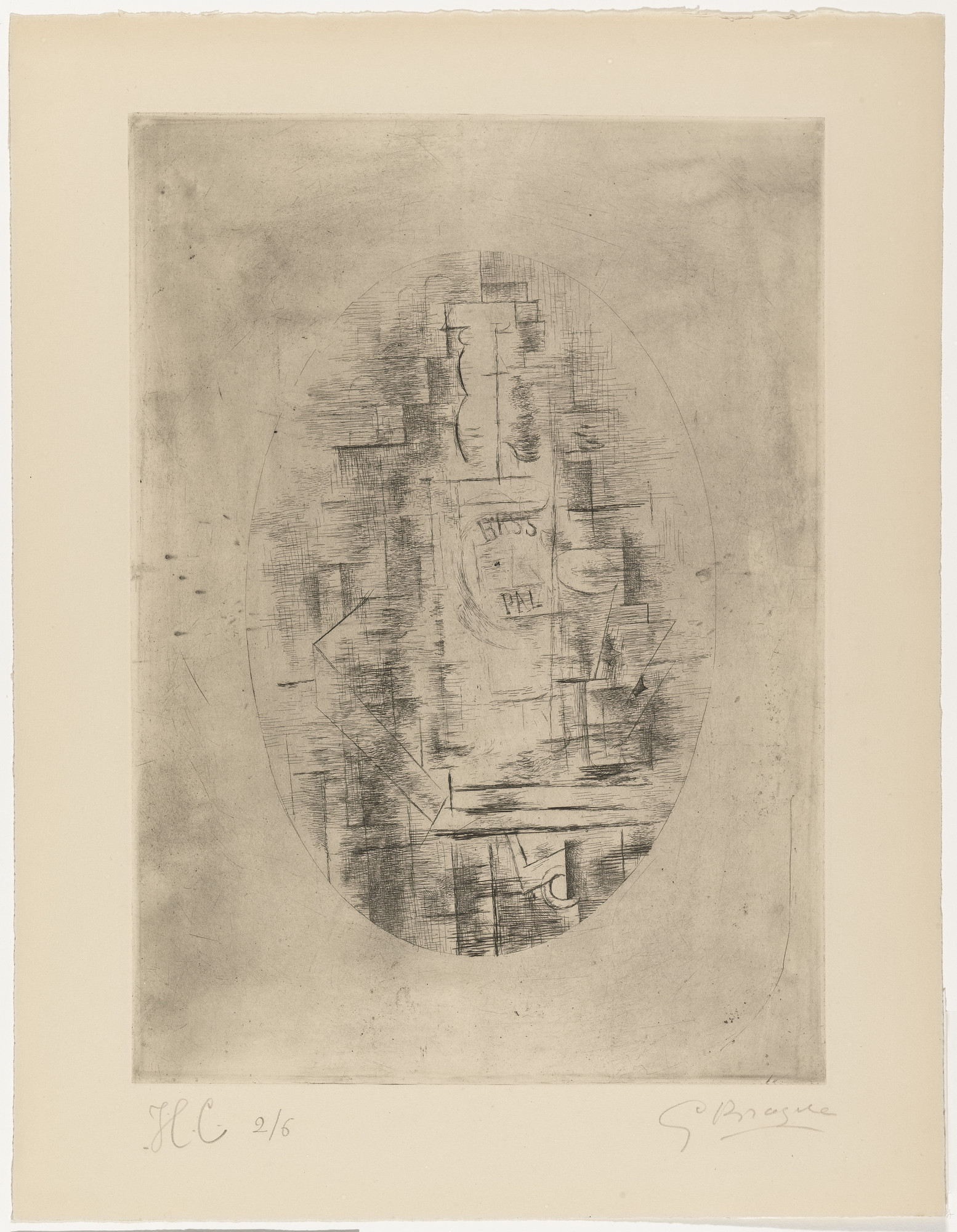 Georges Braque. Pale Ale (Bottle of Bass and Glass on a Table)