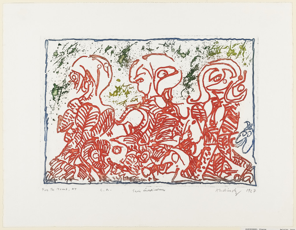 Three Rebels (Trois désordinateurs), Pierre Alechinsky, 1967