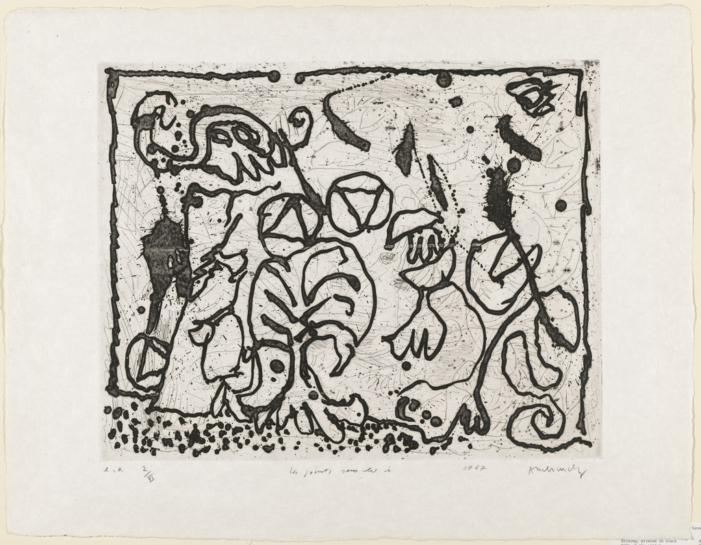 The Dots Without the I's (Les points sans les i), Pierre Alechinsky, 1967