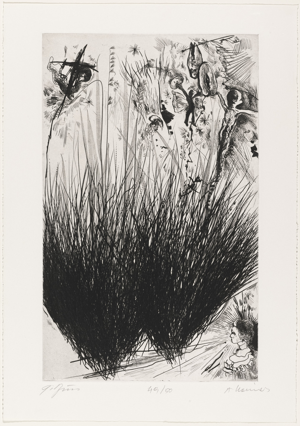 Günter Brus, Arnulf Rainer. Untitled from Depth Obscured (Vertiefung Mit Bewölkung). 1985-86