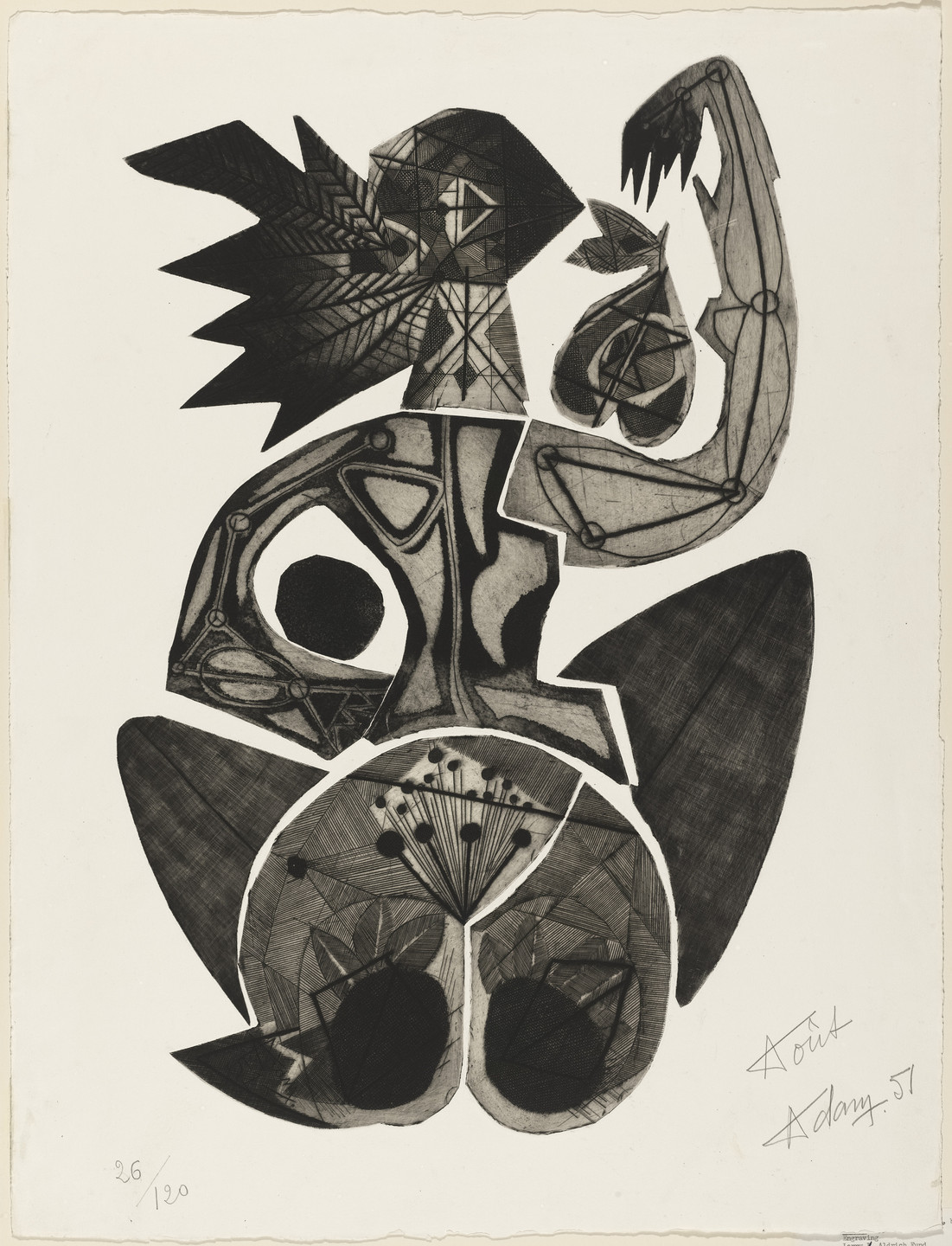 Henri Georges Adam. August (Août). 1951