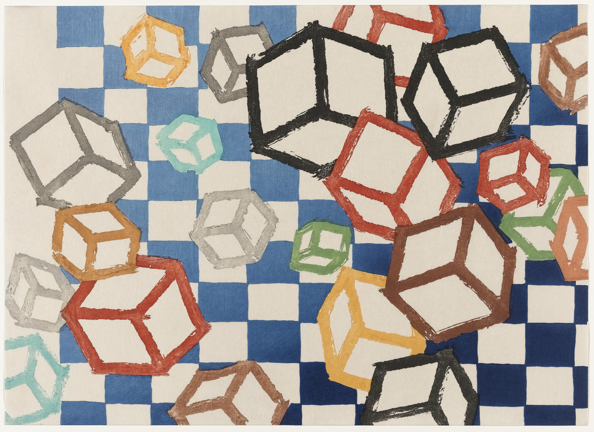 Mel Bochner. Untitled from Floating World. 1990