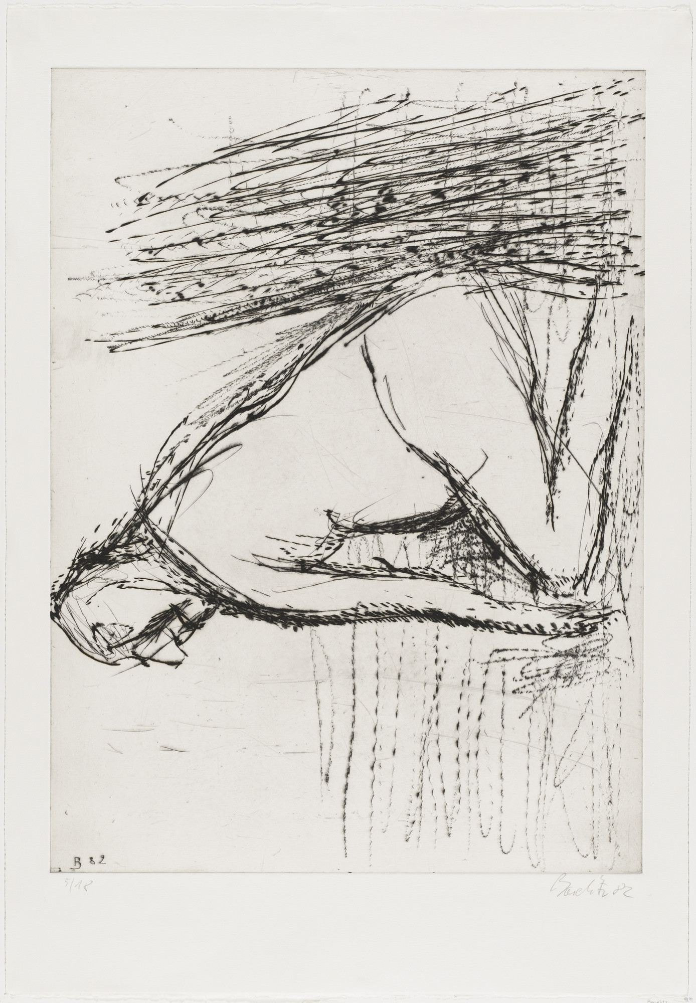 Georg Baselitz. Man on the Beach ( Mann am Strand )