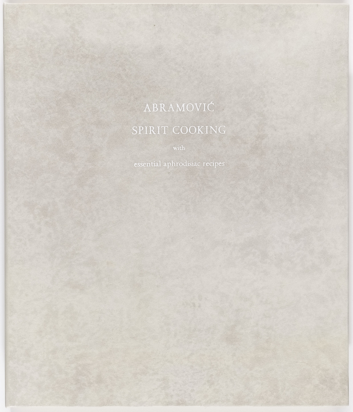 Marina Abramović. Spirit Cooking. 1996