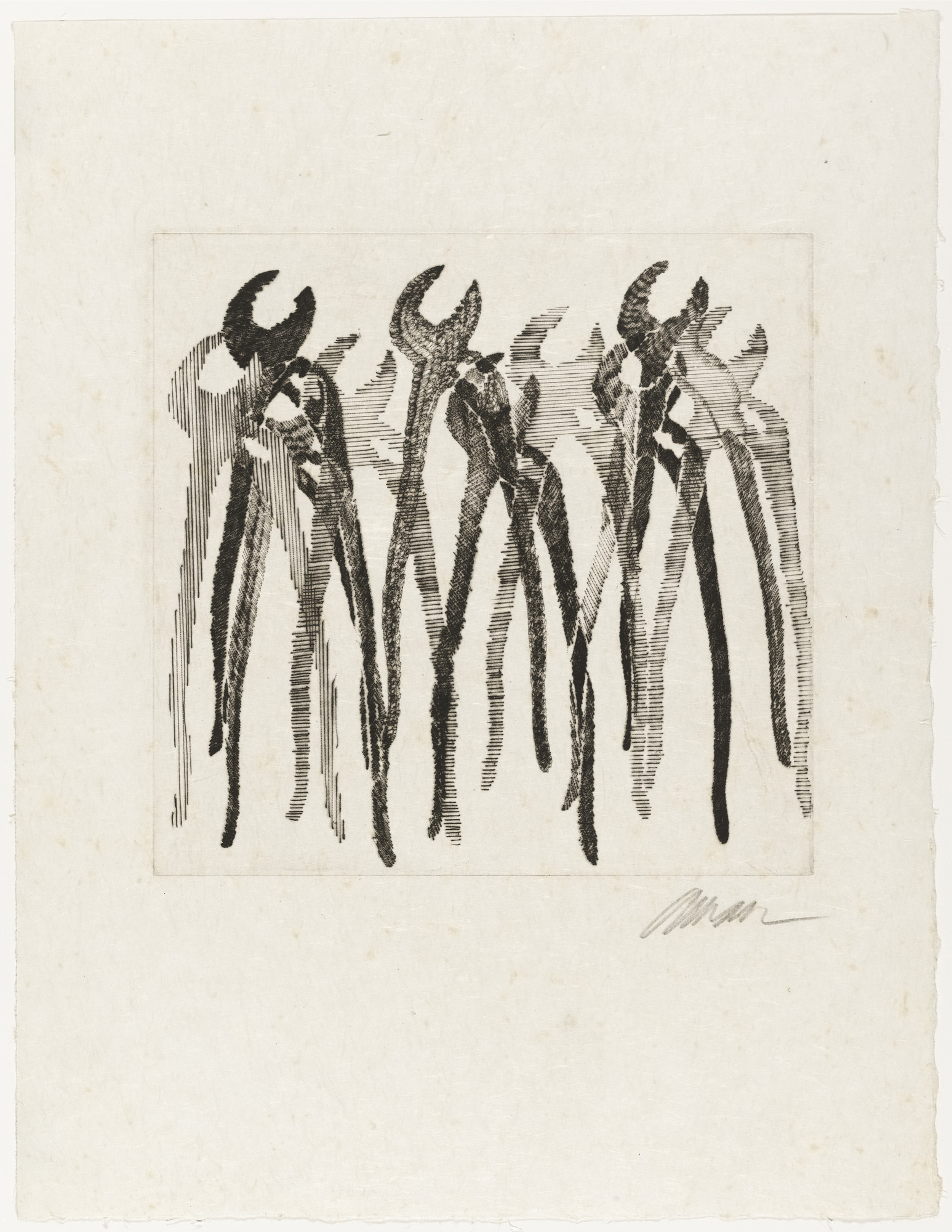 Arman. The Open Mouths (Les Bouches ouvertes)