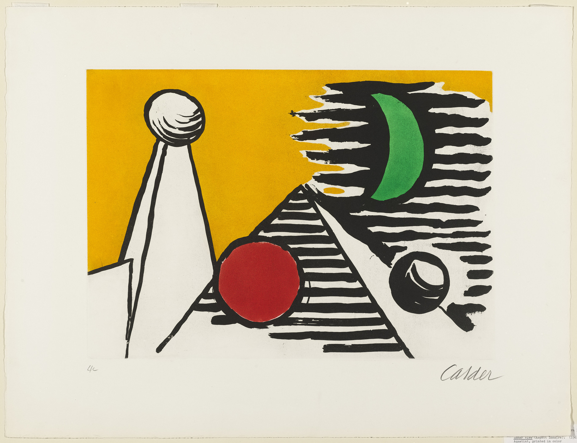 Alexander Calder. Lunar View (Aspect lunaire). 1961