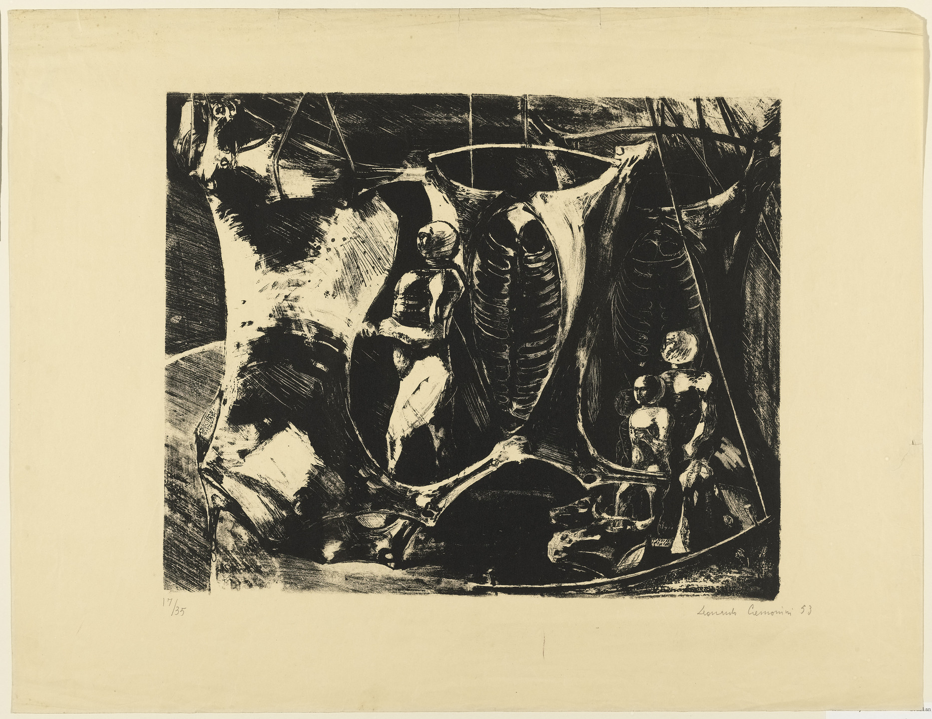 Leonardo Cremonini. Slaughterhouse. 1953