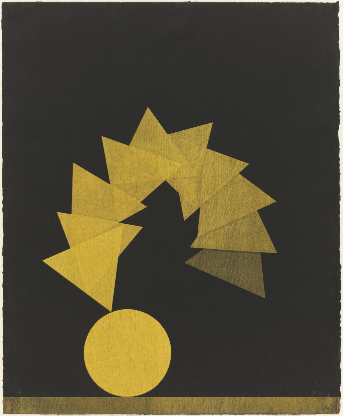Pol Bury. Circle and Ten Triangles. 1976