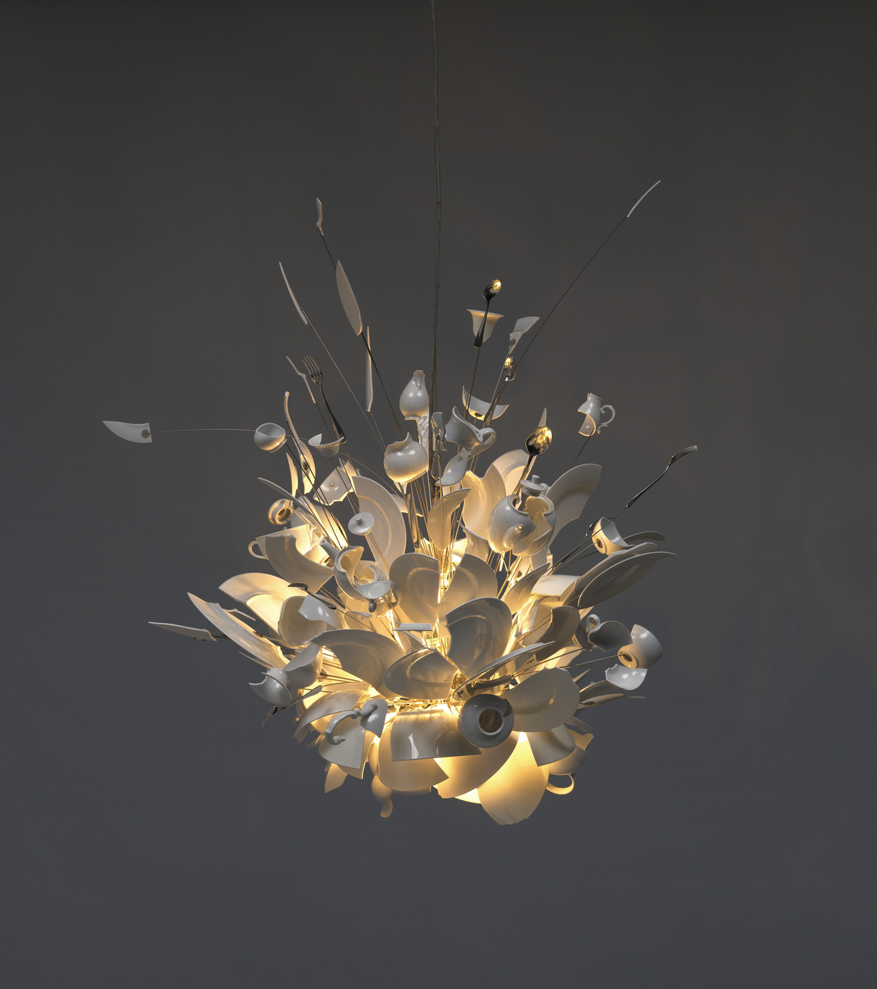 Ingo Maurer. Porca Miseria! Chandelier. 1994