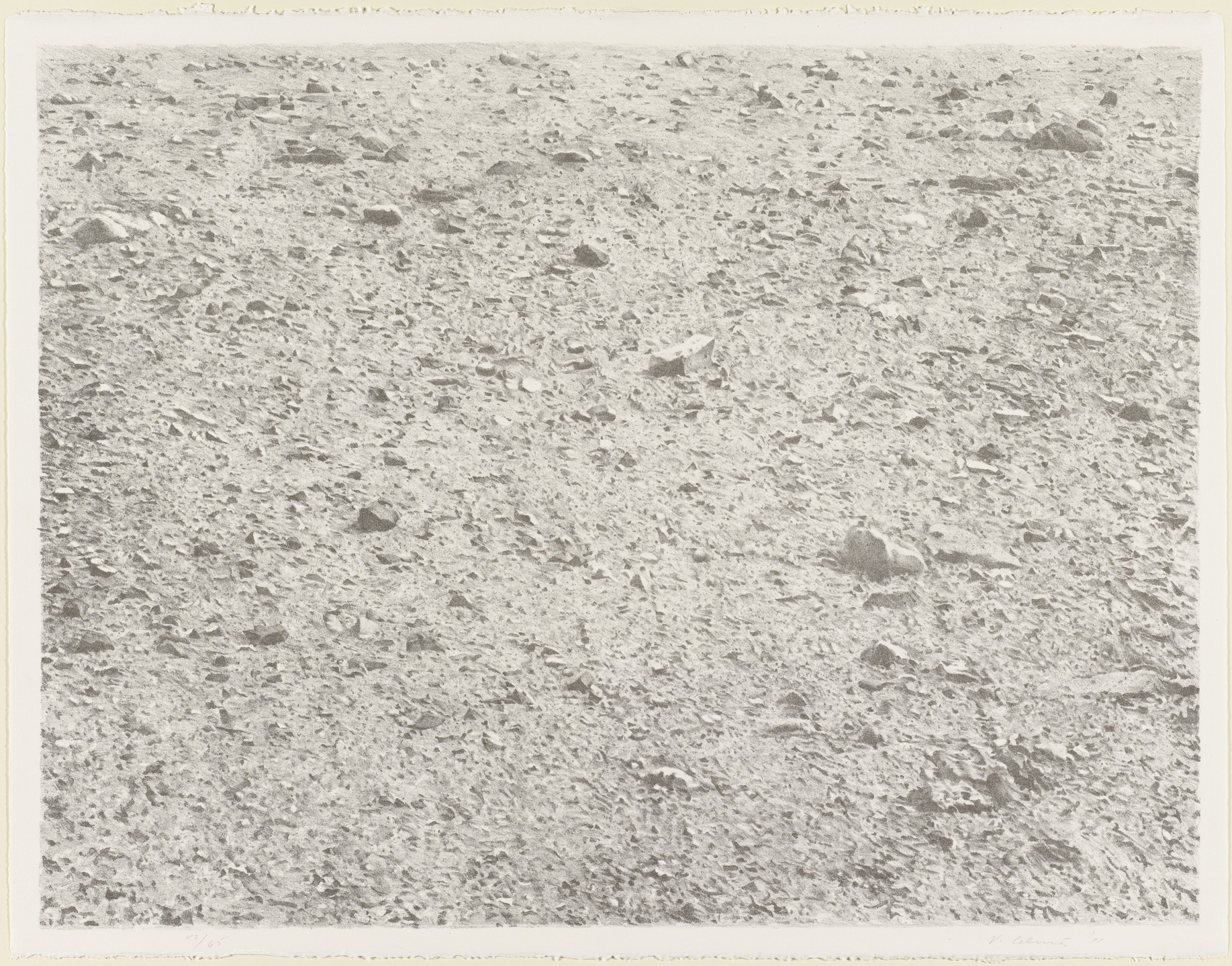 Vija Celmins. Desert. 1971