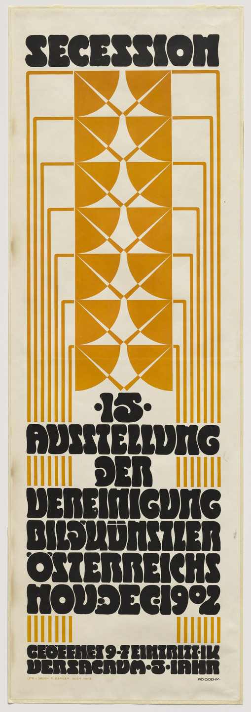 Adolf Boehm. Poster for the Fifteenth Secession Exhibition. 1902