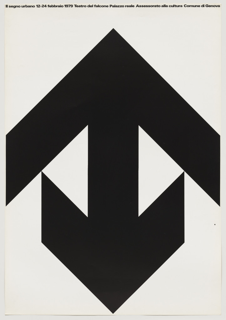 Il Segno Urbano (The Urban Sign) (Poster for the Genoa cultural program Arte e Città [Art and the City])
