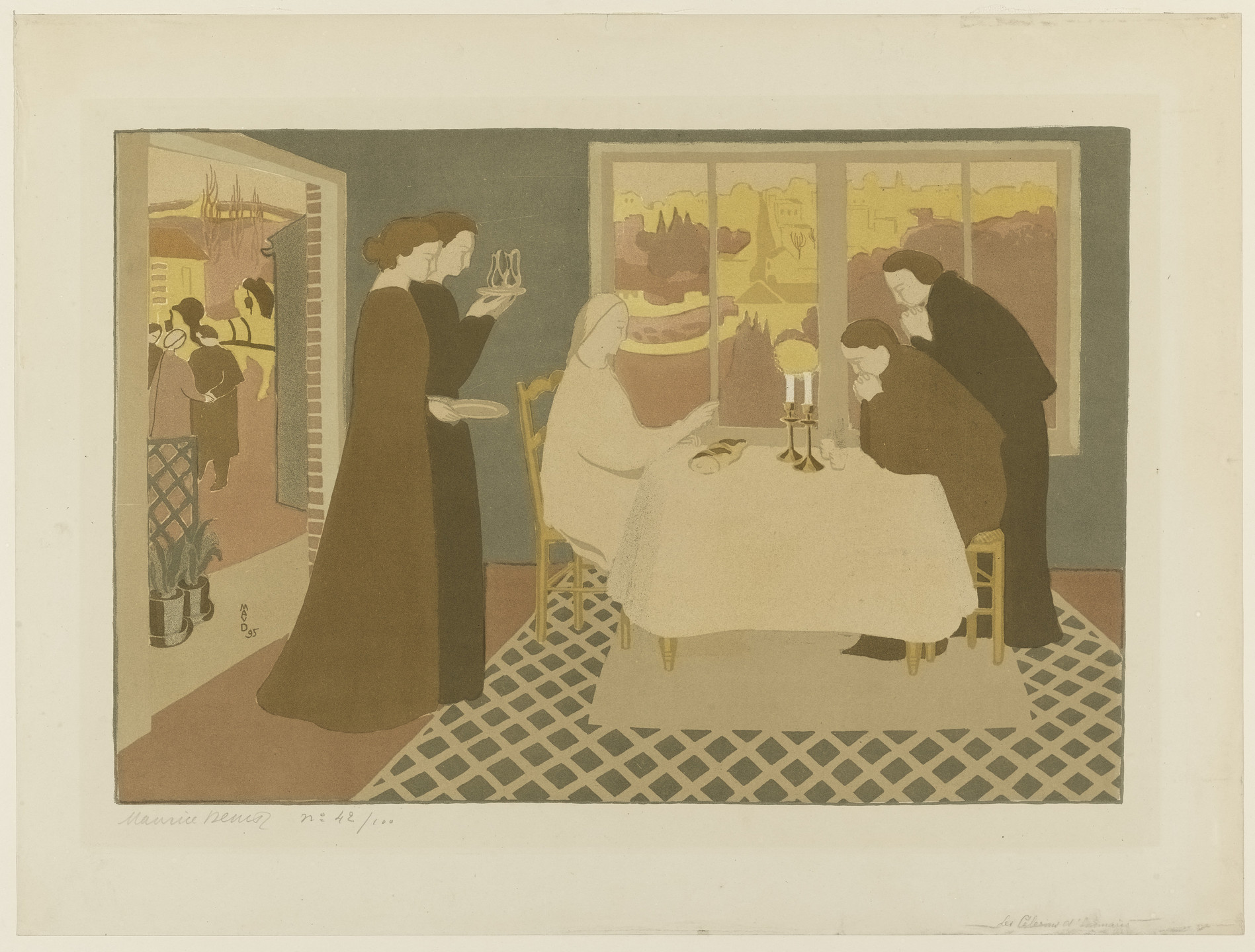 Maurice Denis. Christ at Emmaus. 1895