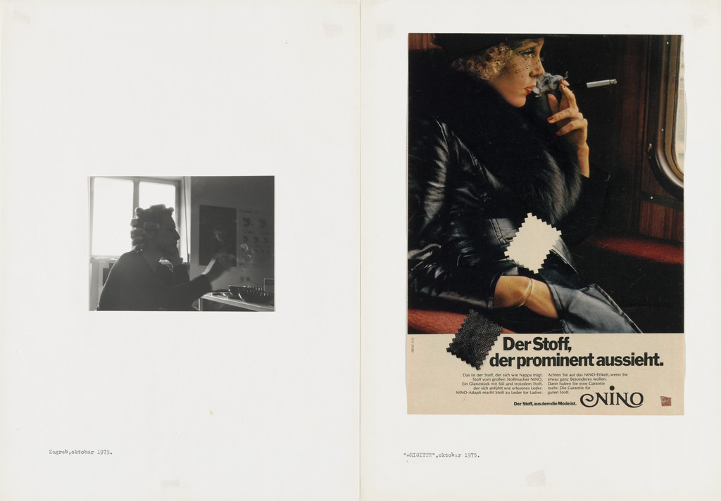 Zagreb, October 1975 / "Brigitte," October 1975, Sanja Iveković, 1975
