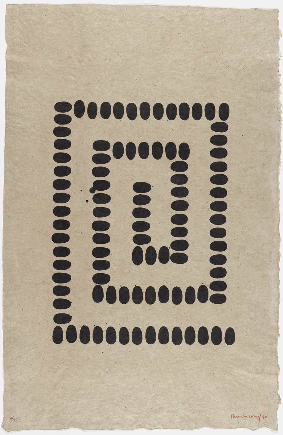 Richard Long. Untitled (D) from an untitled series. 1994