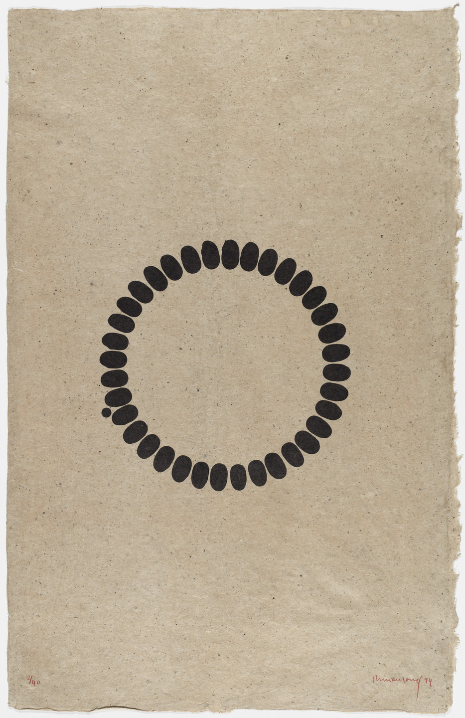 Richard Long. Untitled (E) from an untitled series. 1994