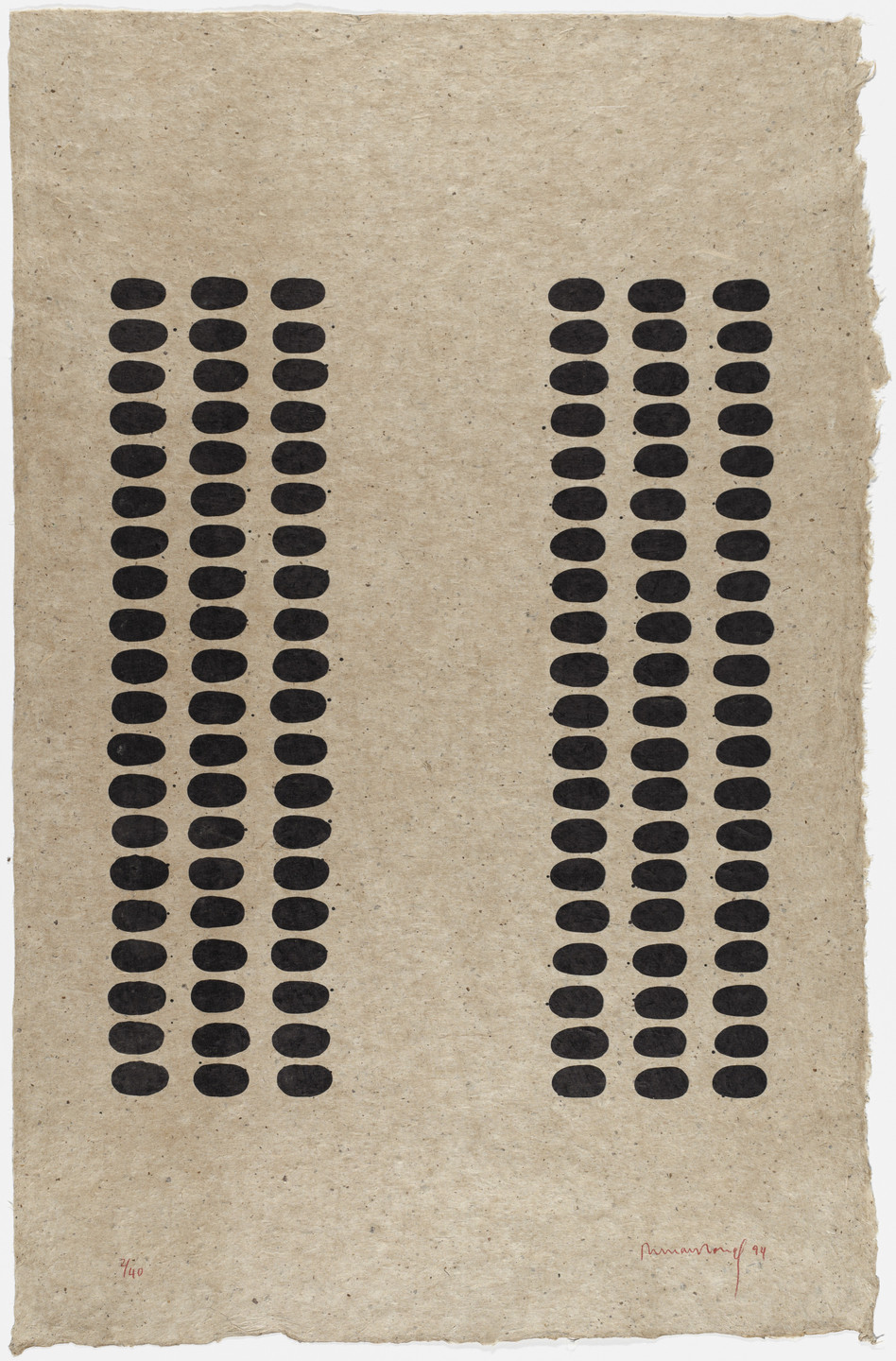 Richard Long. Untitled (F) from an untitled series. 1994