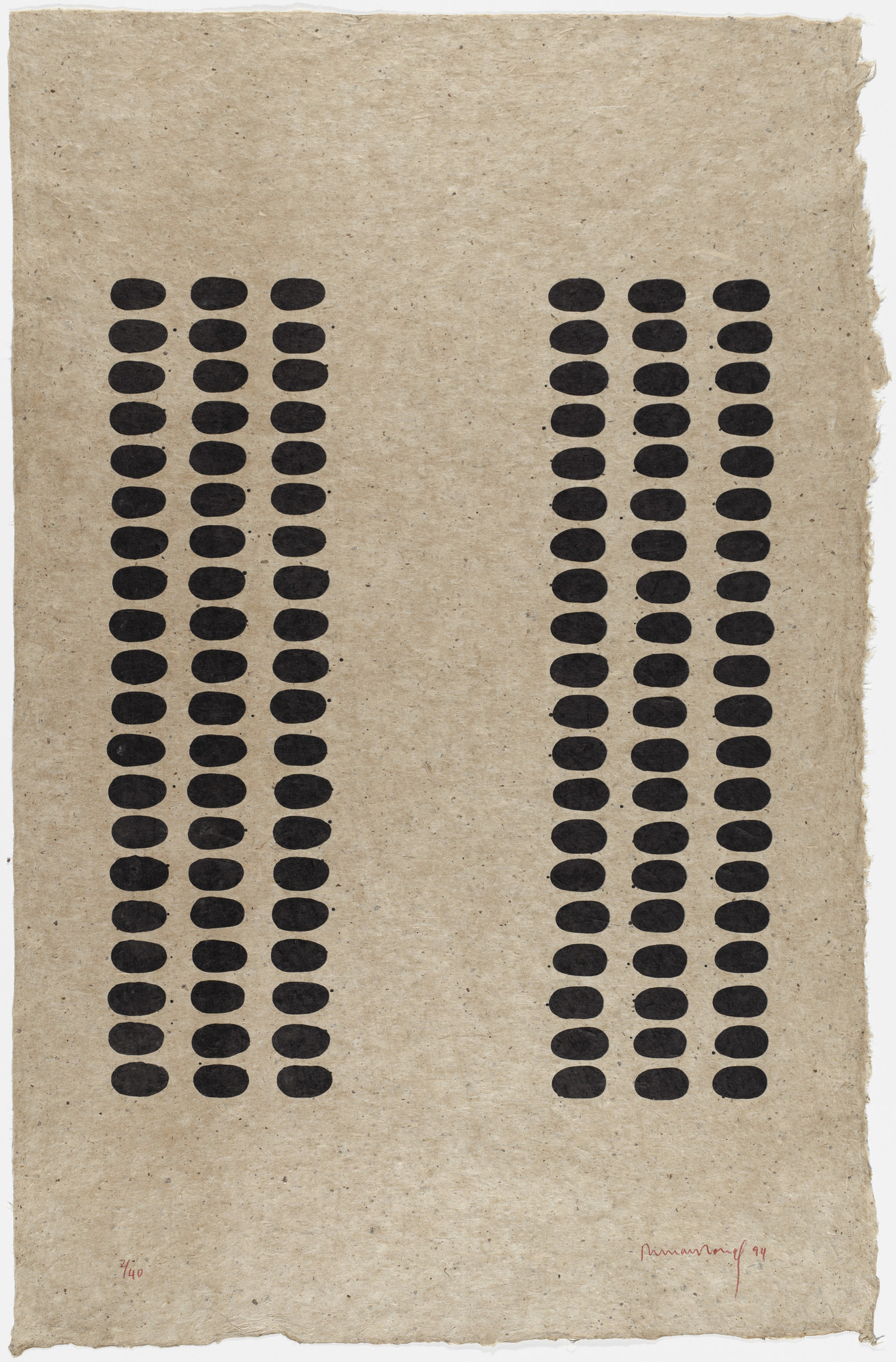 Richard Long. Untitled (F) from an untitled series