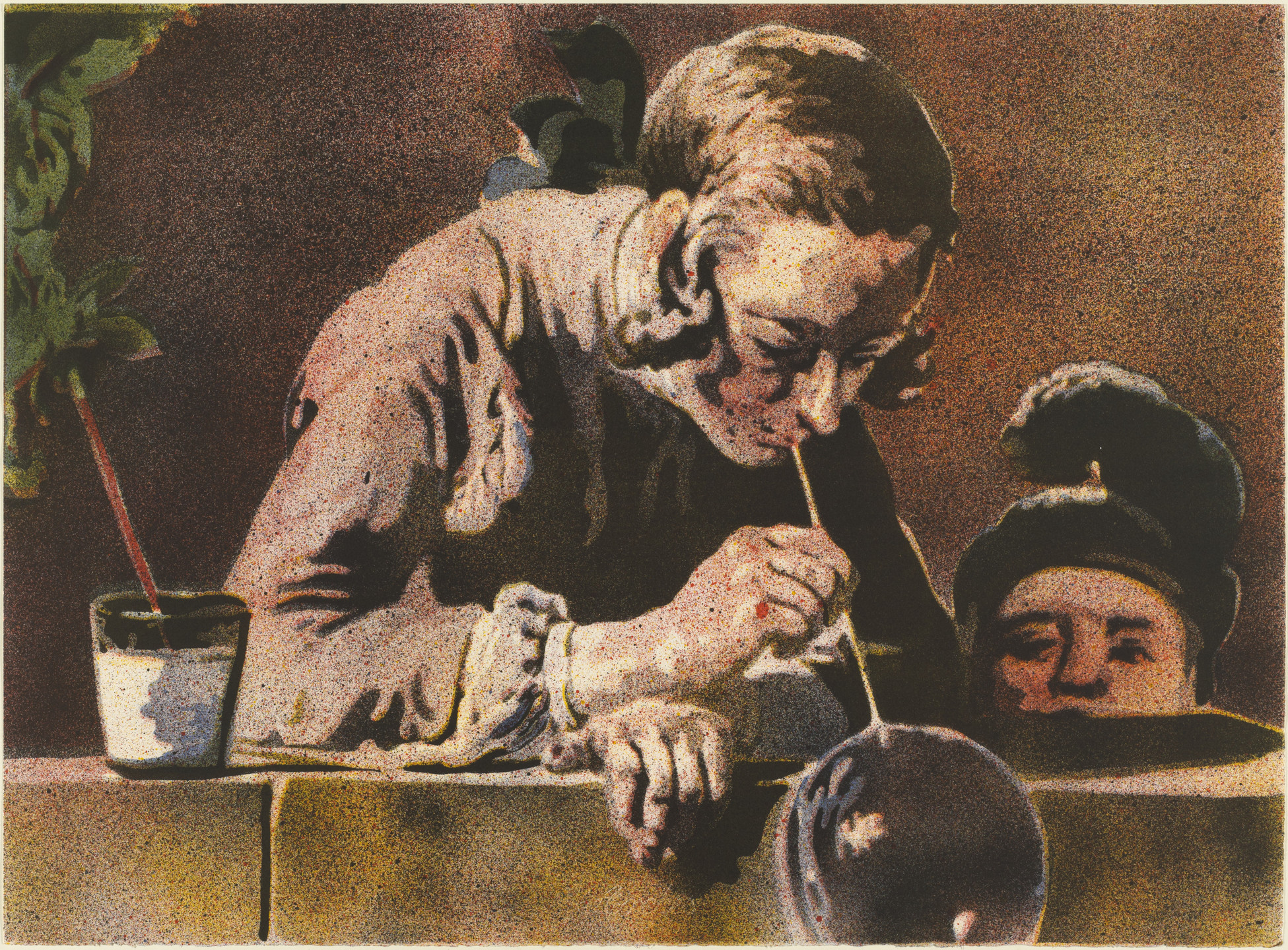 John Clem Clarke. Chardin - The Bubble Blower. (1970)