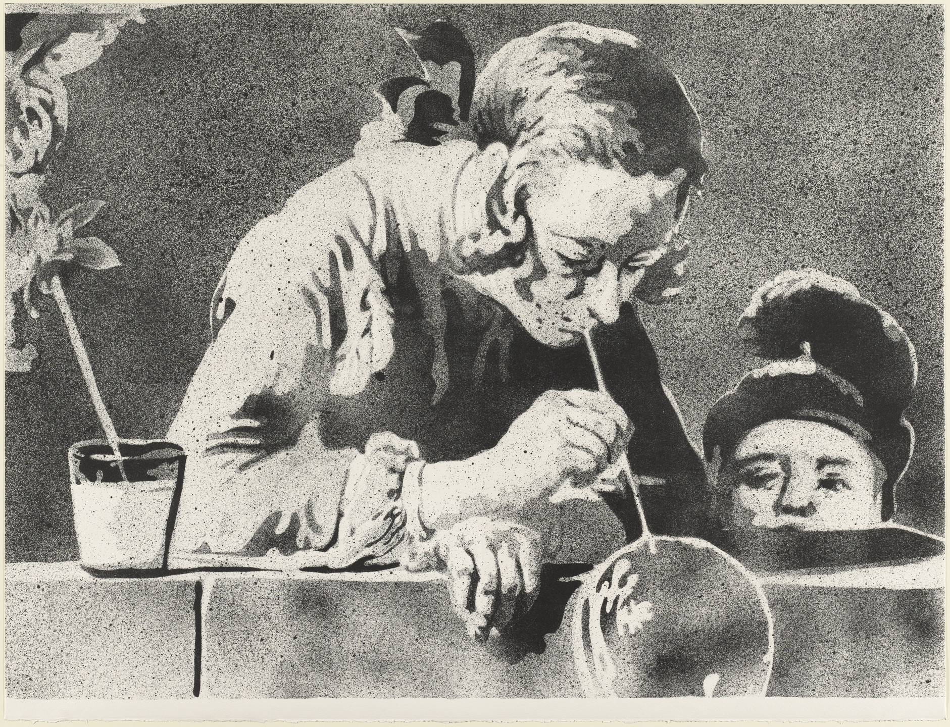 John Clem Clarke. Chardin - The Bubble Blower. (1970)
